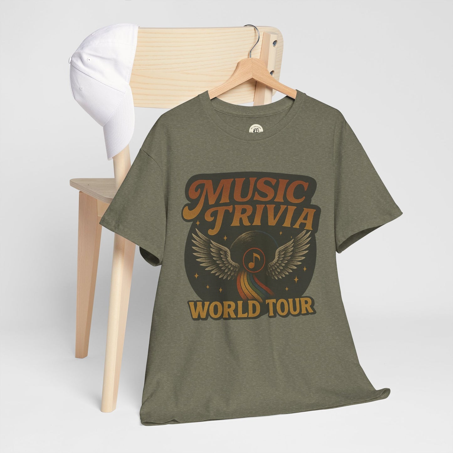 Music Trivia T-Shirt Retro World Tour Design