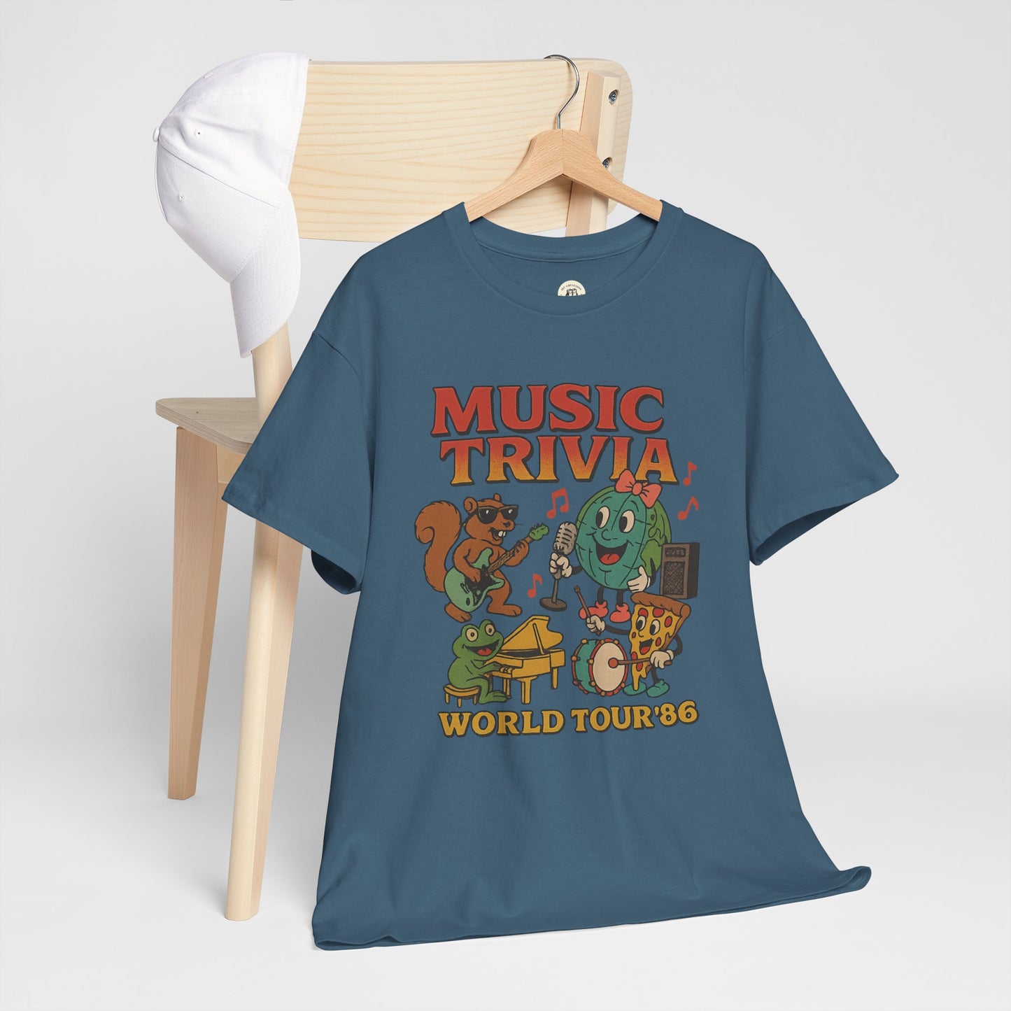 Music Trivia T-Shirt with Fun Vintage Design