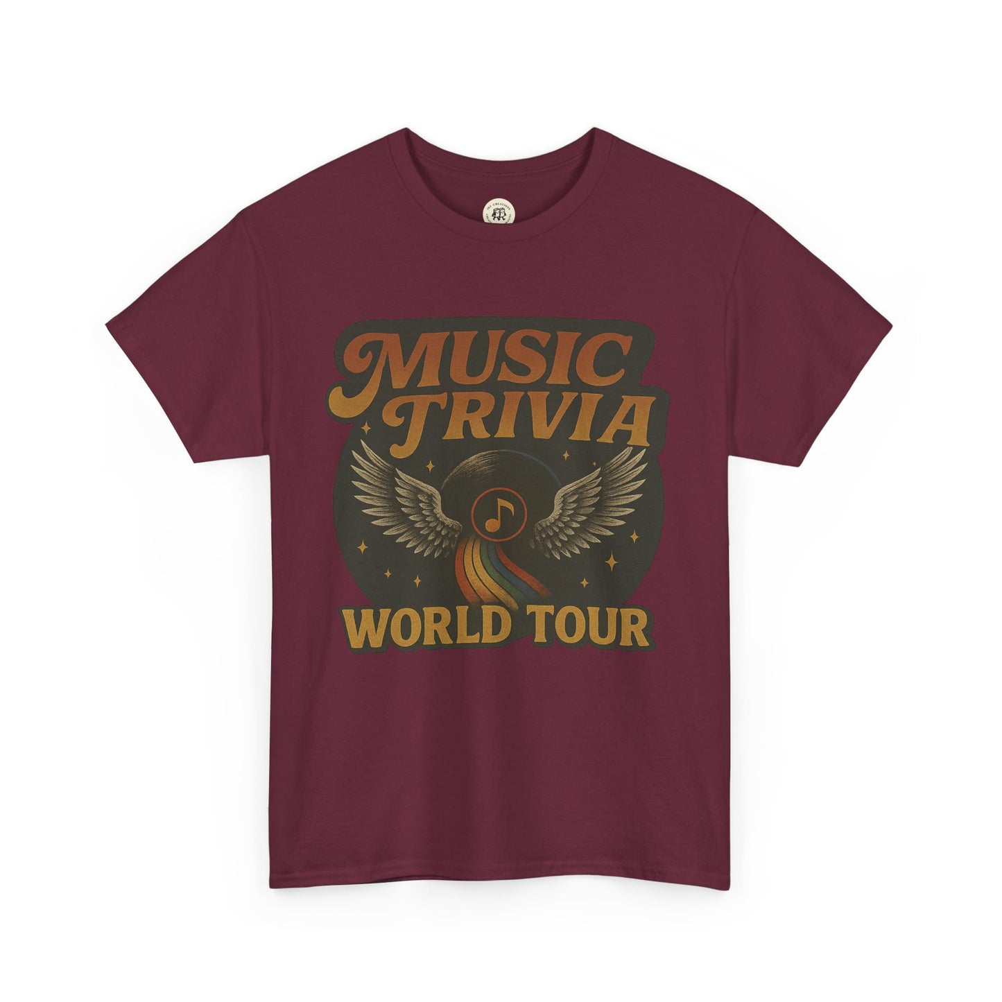 Music Trivia T-Shirt Vintage World Tour Design