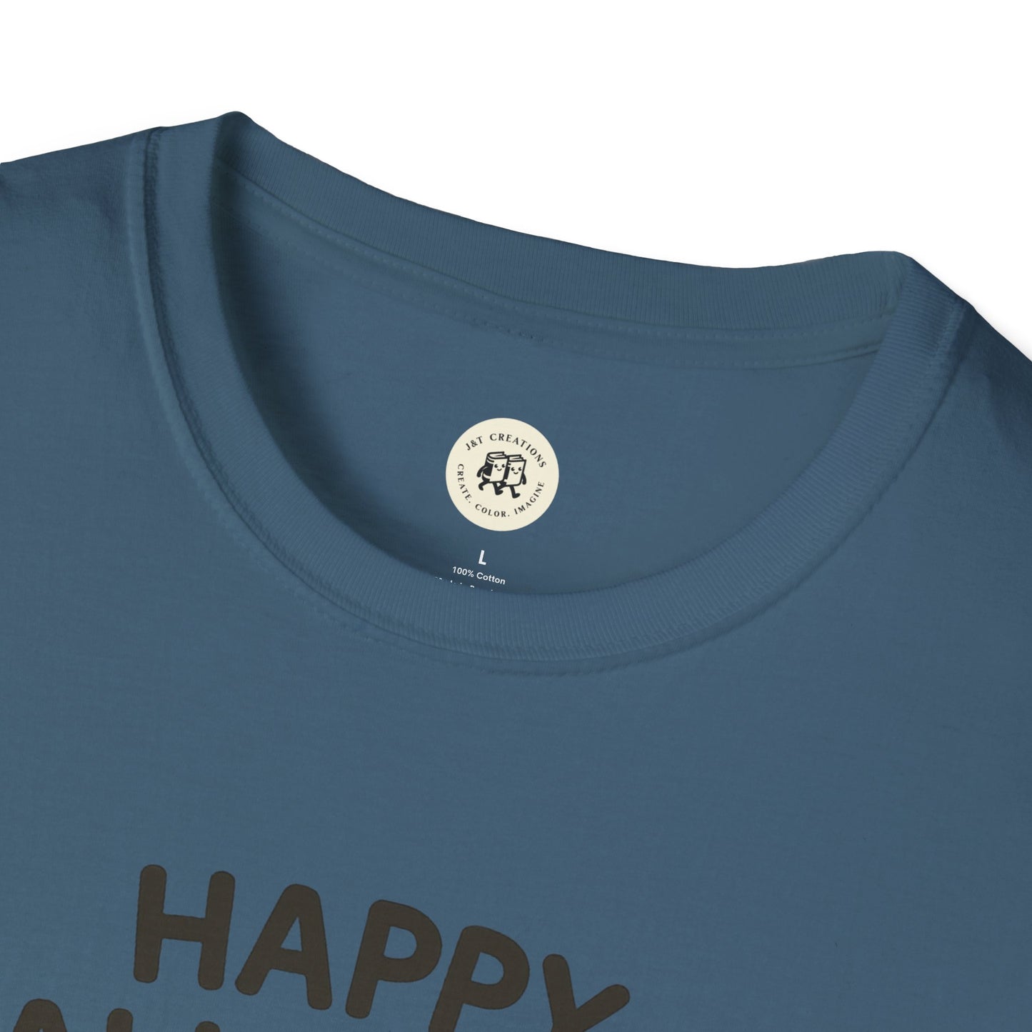 Halloween Pumpkin Graphic Tee with Cute Cats