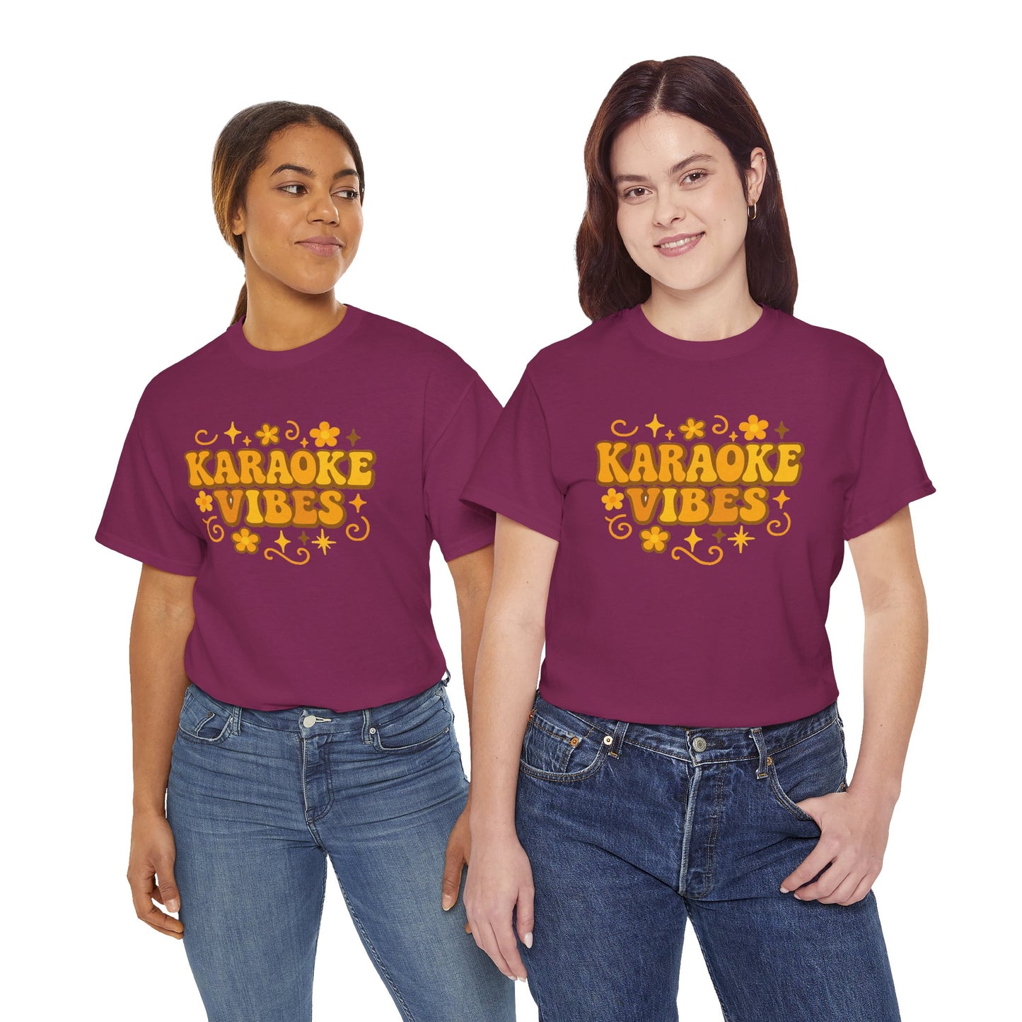 Karaoke Vibes T-Shirt Soft Retro Style Tee