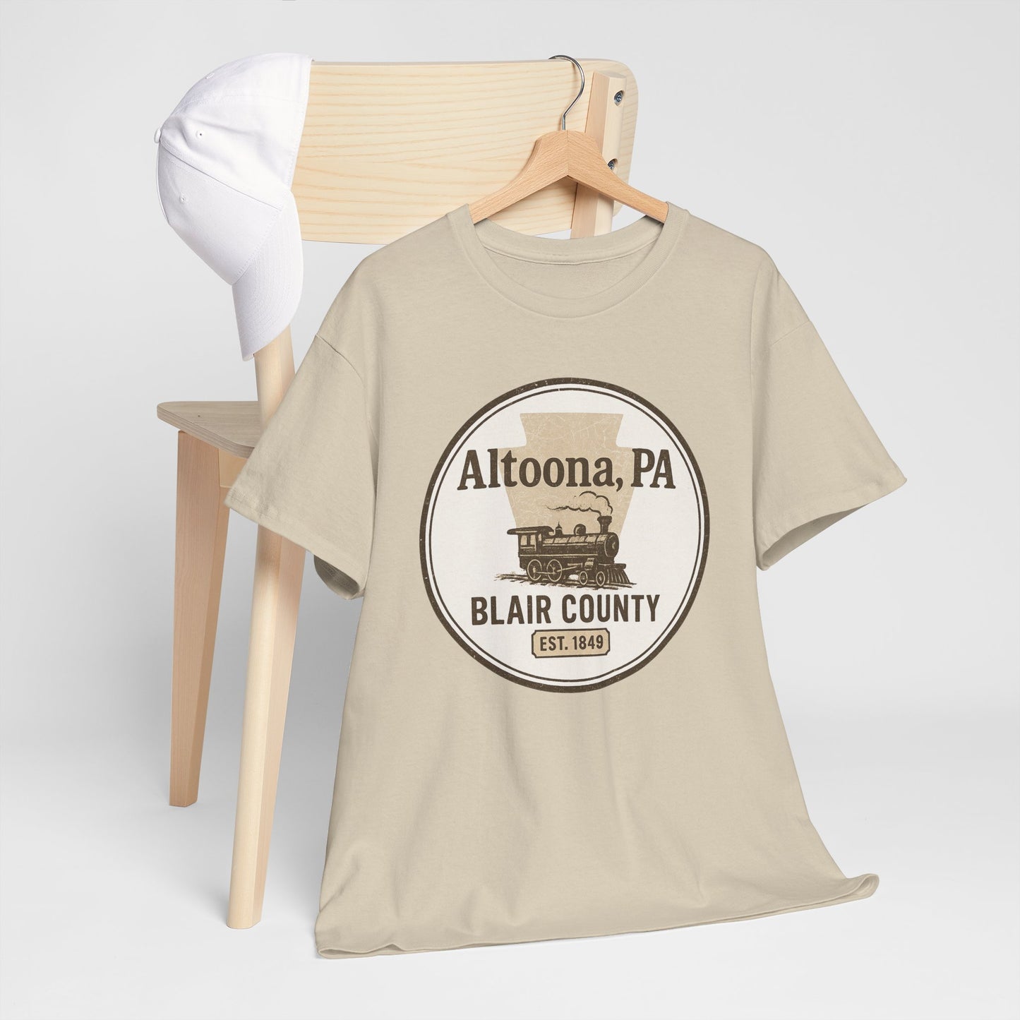 Altoona PA Vintage T-Shirt with Train Design