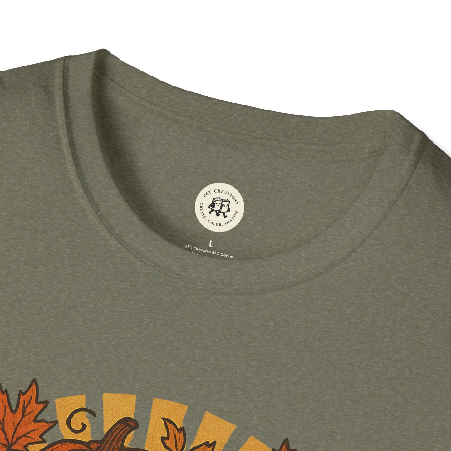 Happy Halloween T-Shirt with Pumpkin Design