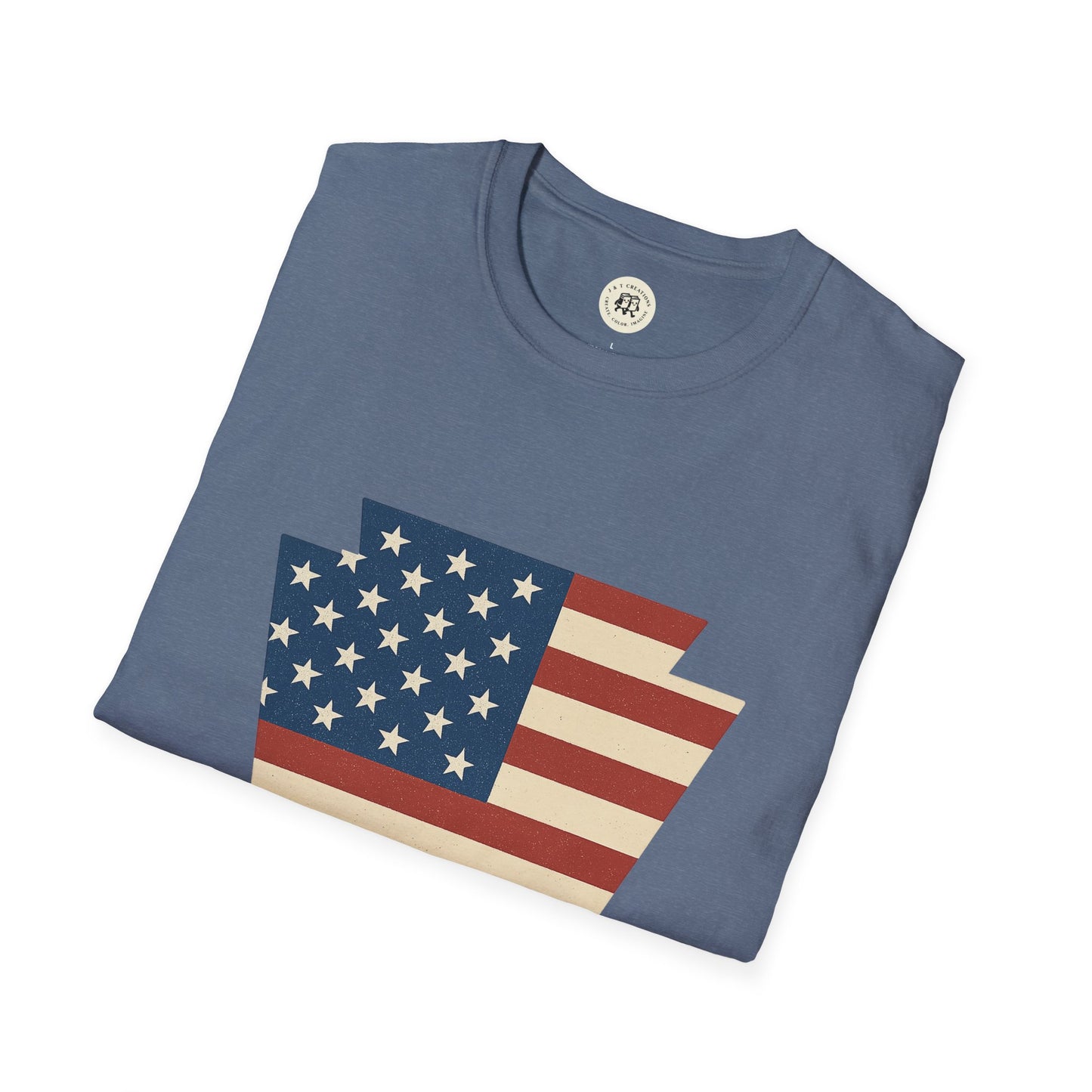 Pennsylvania Keystone American Flag Shirt