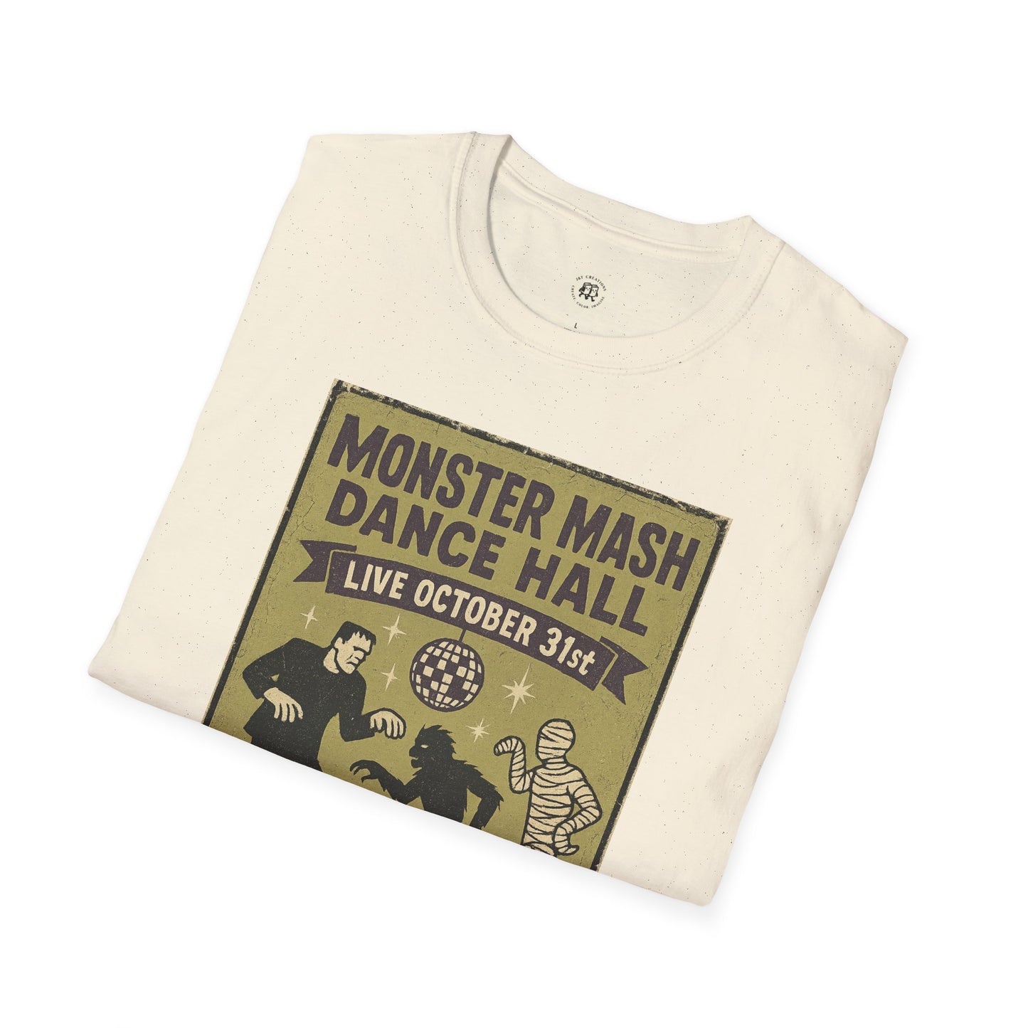 Vintage Halloween T-Shirt Monster Mash Design