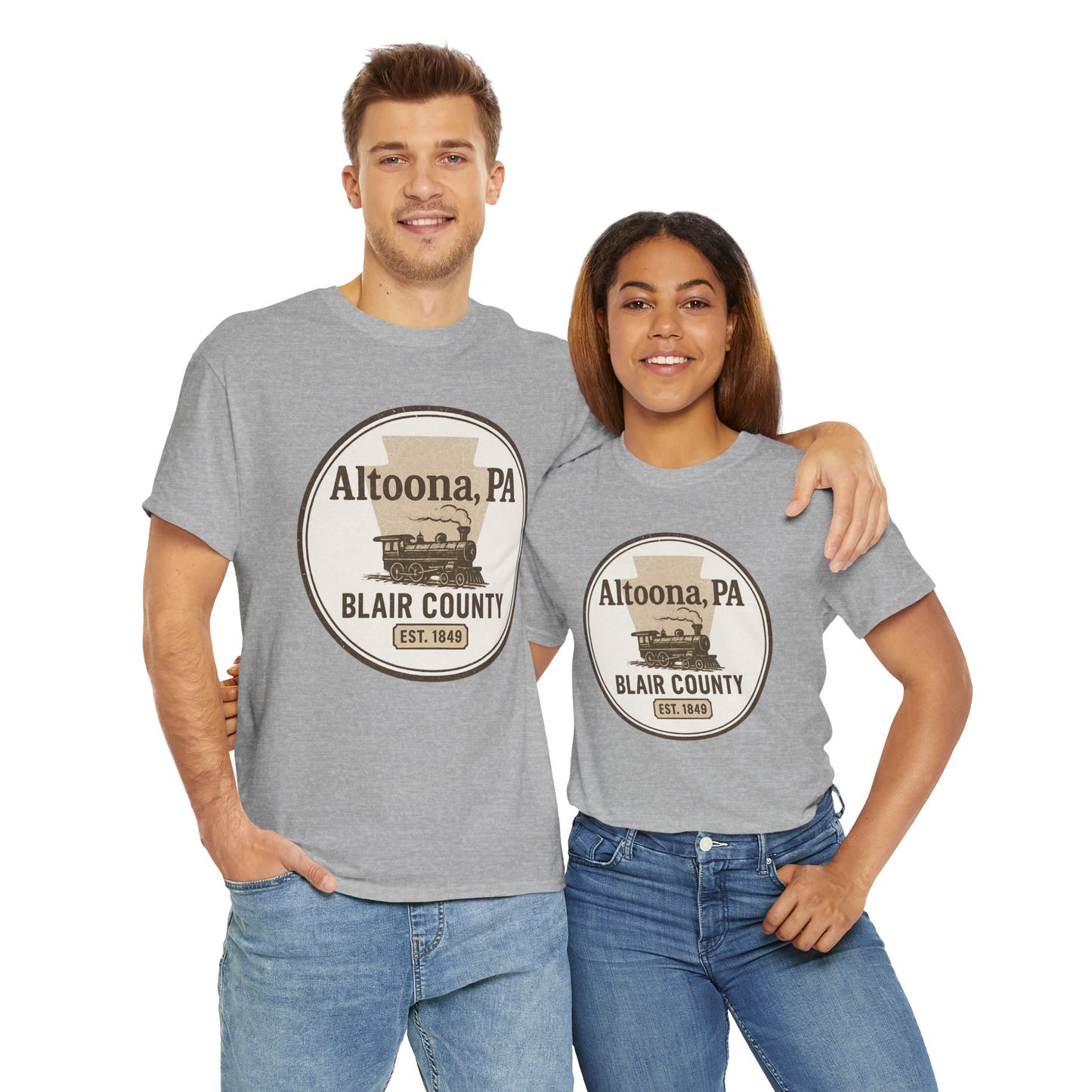 Altoona PA Vintage T-Shirt with Train Design