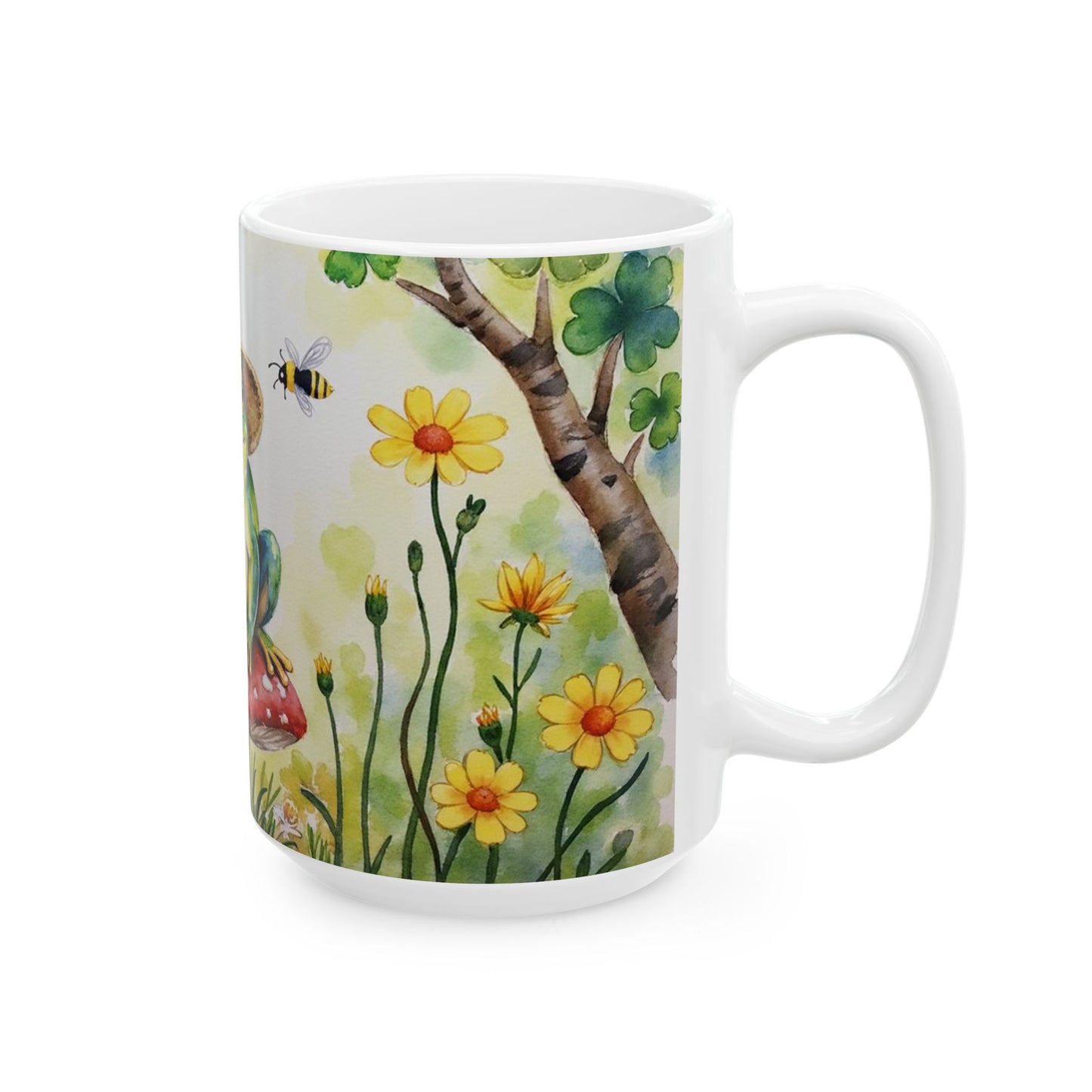 Charming Frog Mug - Perfect Gift for Nature Lovers, Unique Kitchen Decor, Cute Coffee Cup, Animal Lover Present, Garden Inspired Drinkware