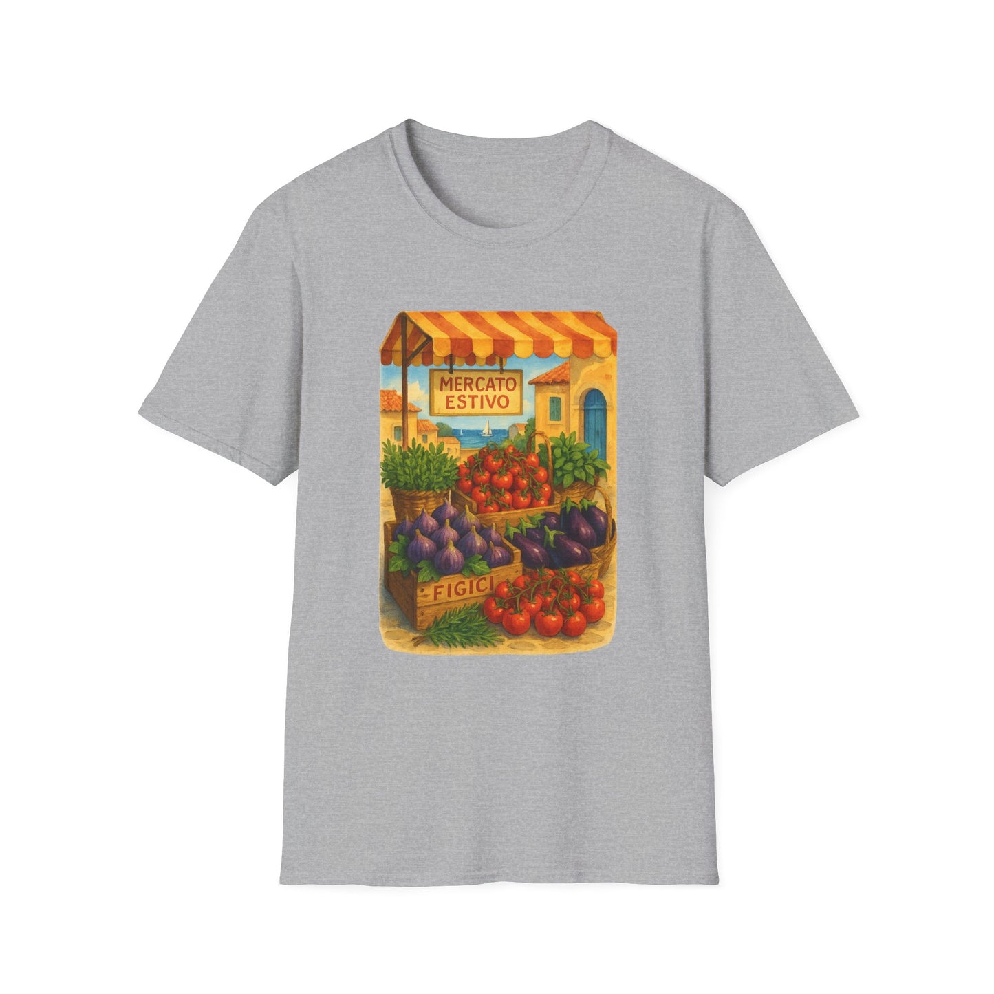 Mallorca Market T-Shirt | Mediterranean Summer Tee | Coastal Graphic Shirt | Travel Lover Gift | Italian Greek Style