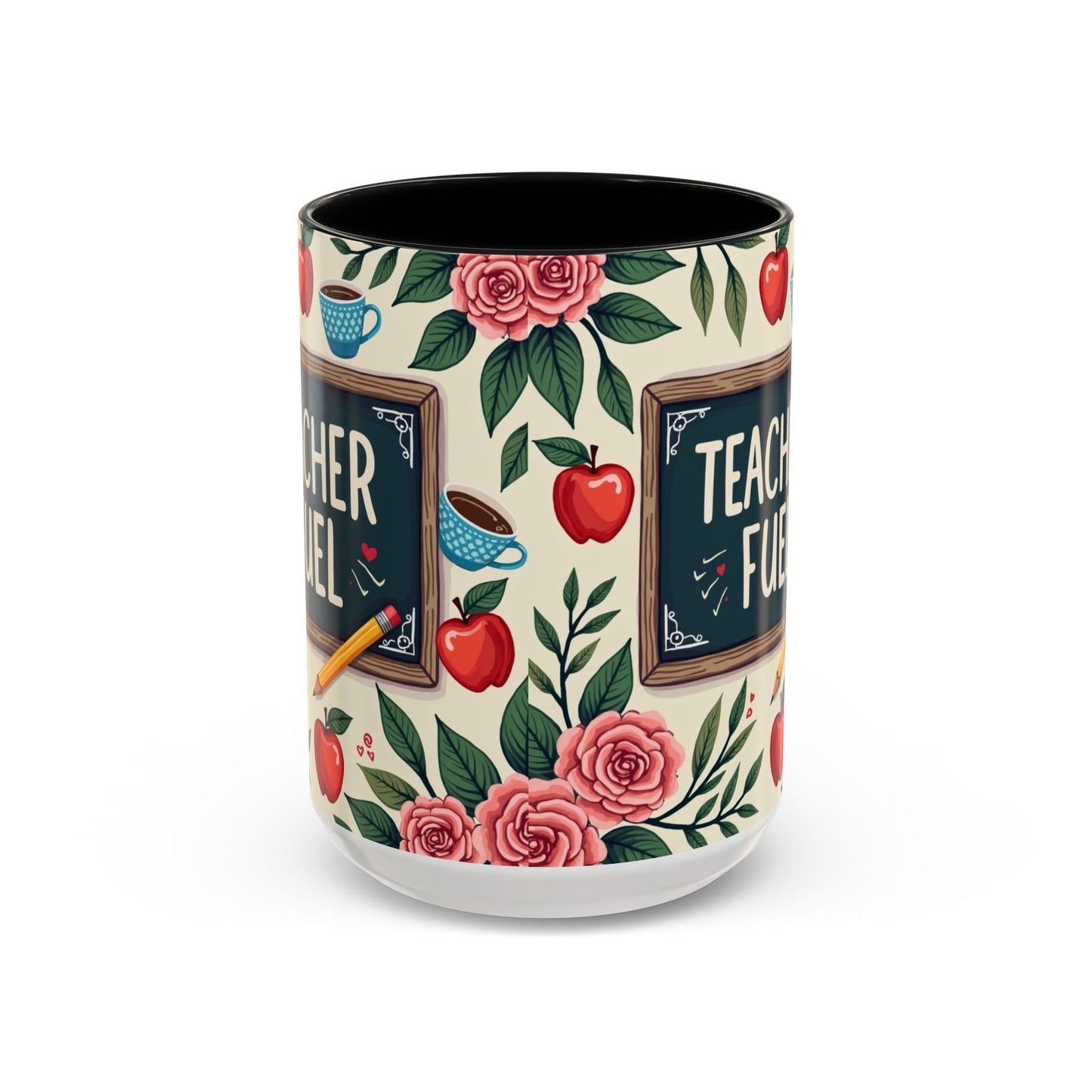 Teacher Fuel Coffee Mug - Fun Gift for Educators, Cute Tea Mug, Back to School Coffee Cup, Teacher Appreciation Present, Classroom Decor