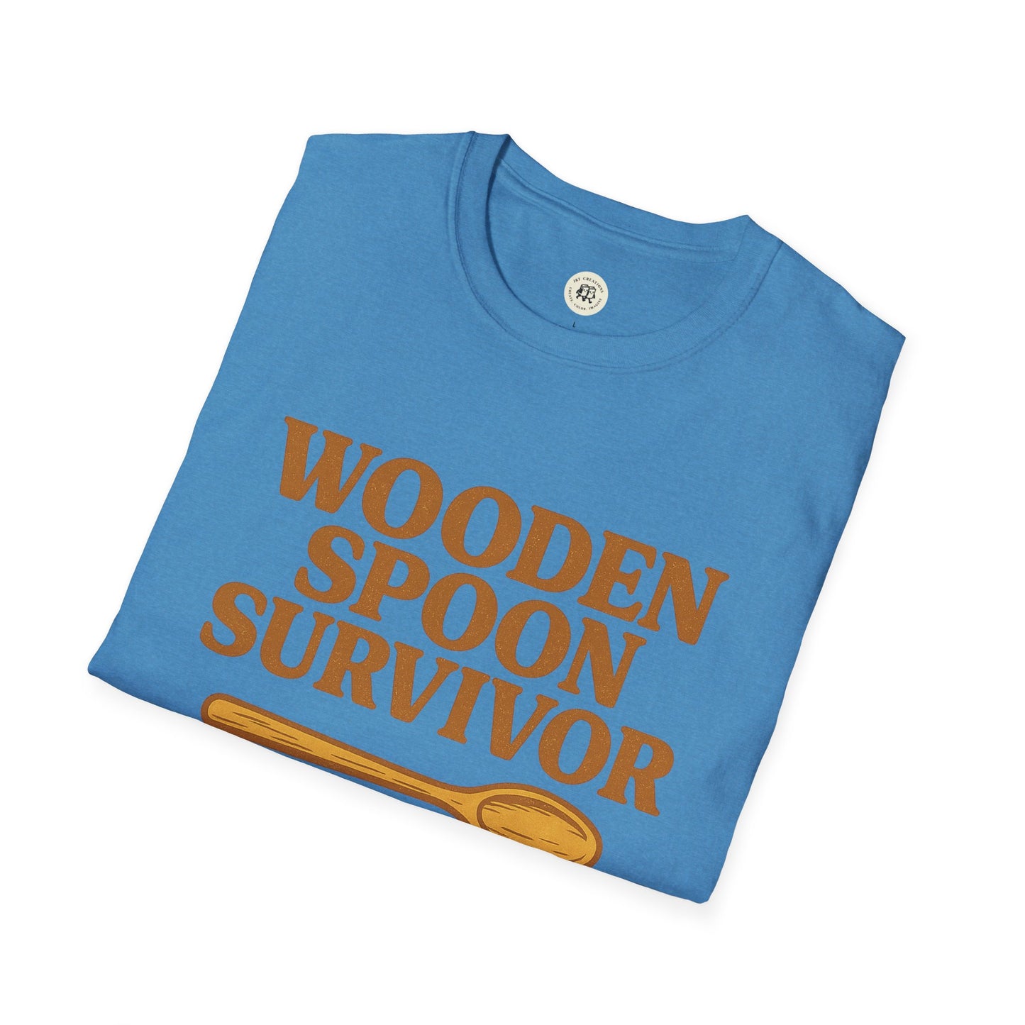 Printify Wooden Spoon Survivor T-Shirt for Teachers