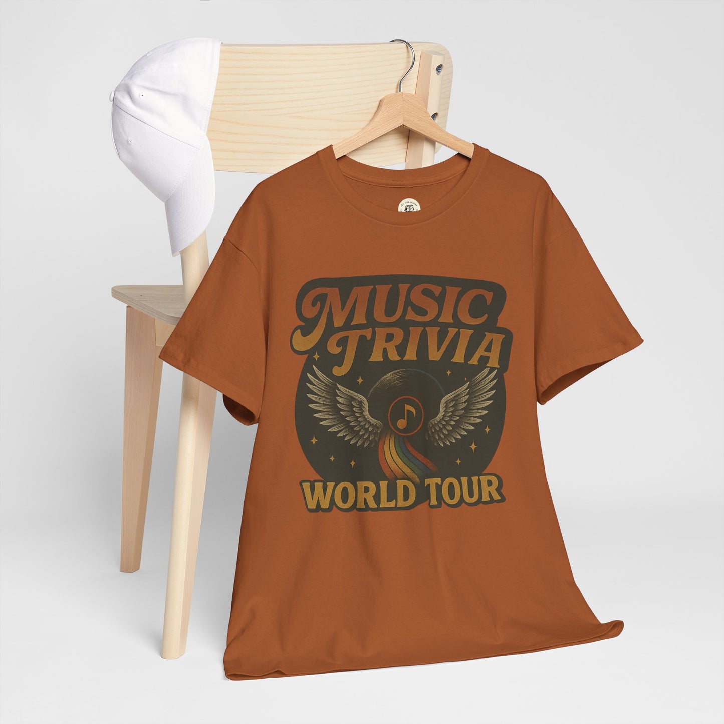 Music Trivia T-Shirt Retro World Tour Design
