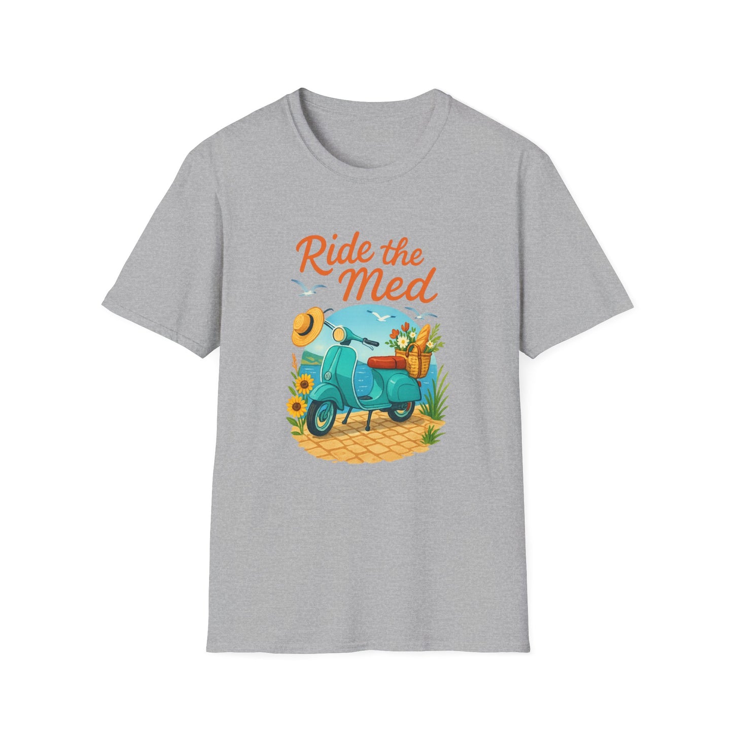 Corsica Scooter Adventure T-Shirt | Mediterranean Travel Tee | Coastal Summer Shirt | Italian Greece Graphic | Wanderlust