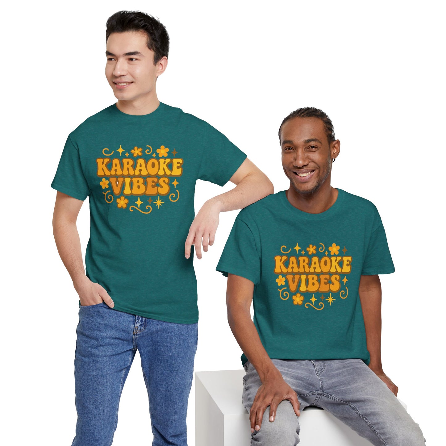 Karaoke Vibes T-Shirt Soft Retro Style Tee