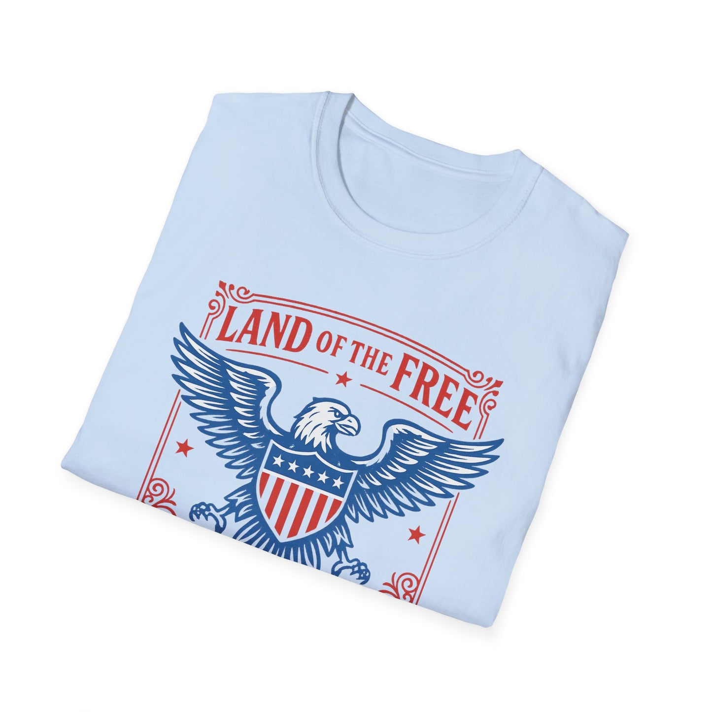 Patriotic Eagle T-Shirt - Land of the Free Design