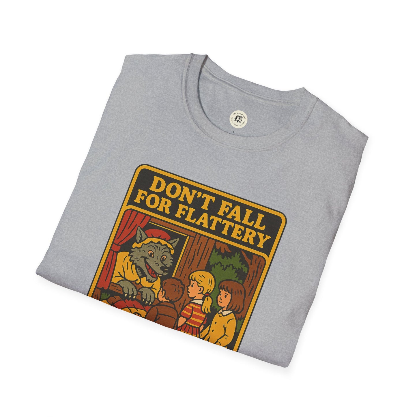 Big Bad Wolf Graphic T-Shirt with Vintage Design