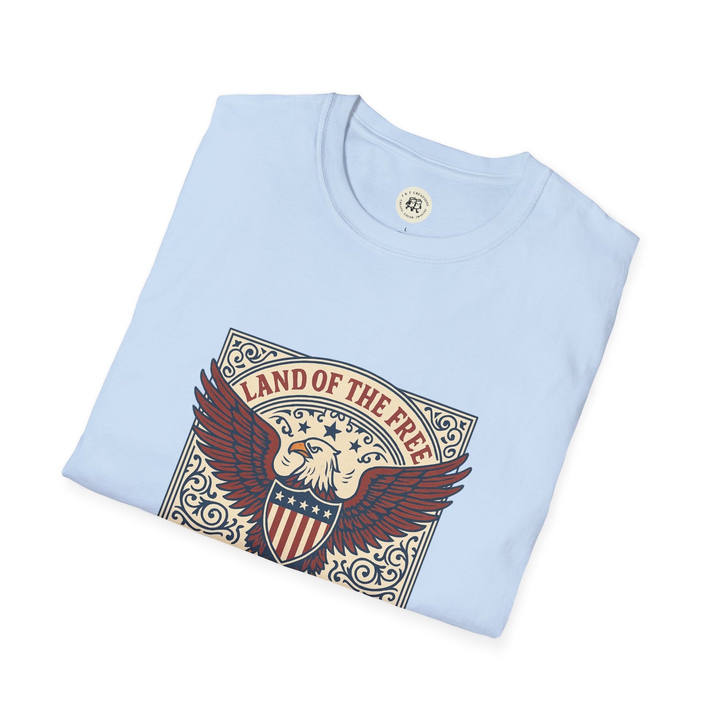 Patriotic Unisex T-Shirt with Eagle Design