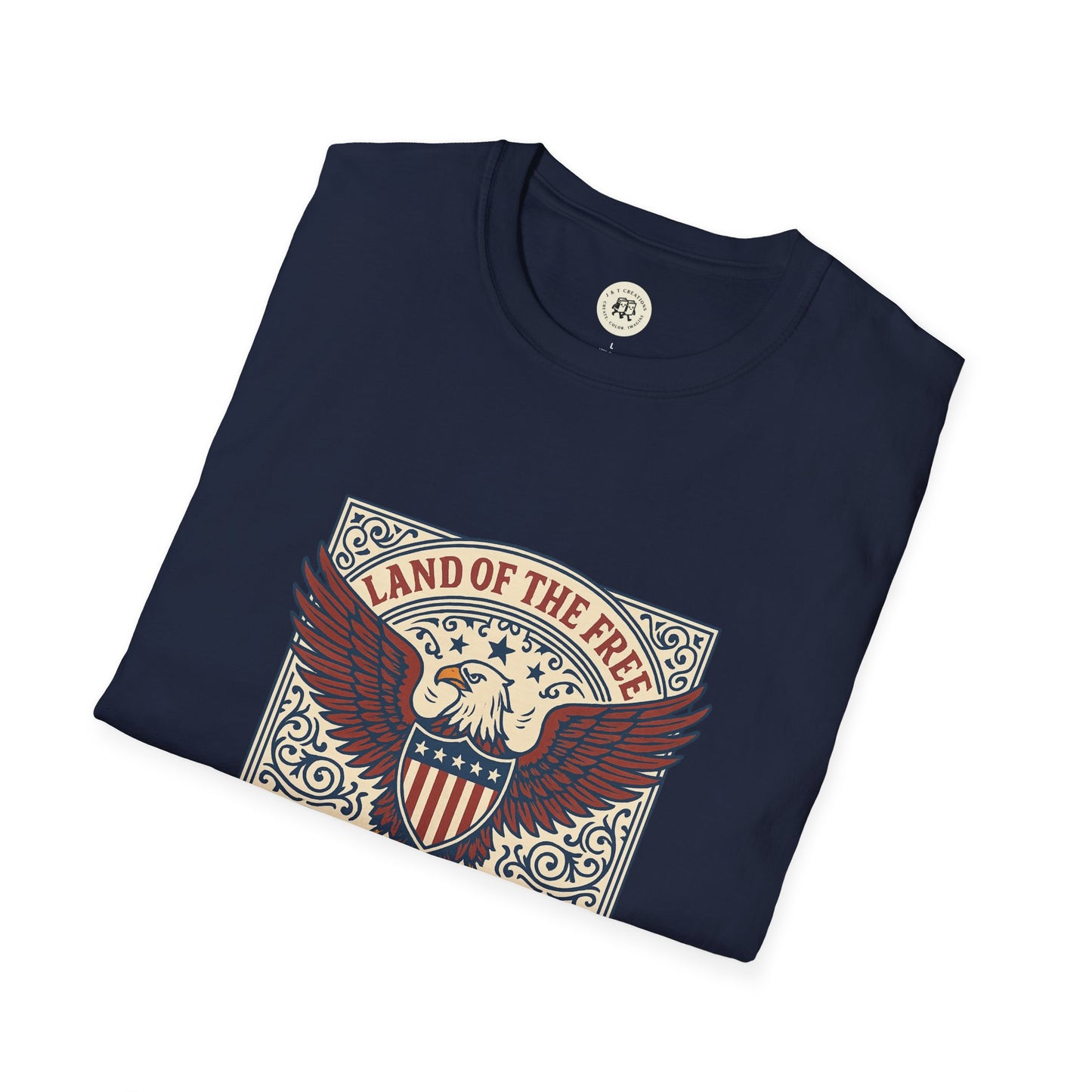 Patriotic Unisex T-Shirt with Eagle Design