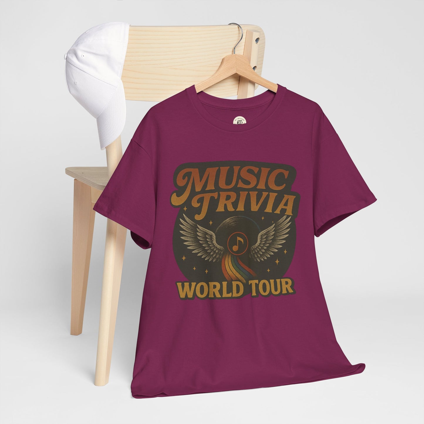 Music Trivia T-Shirt Retro World Tour Design