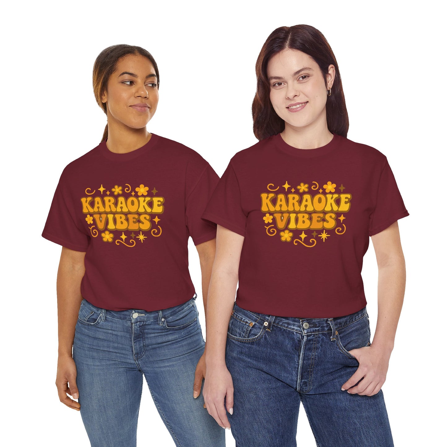 Karaoke Vibes T-Shirt Soft Retro Style Tee