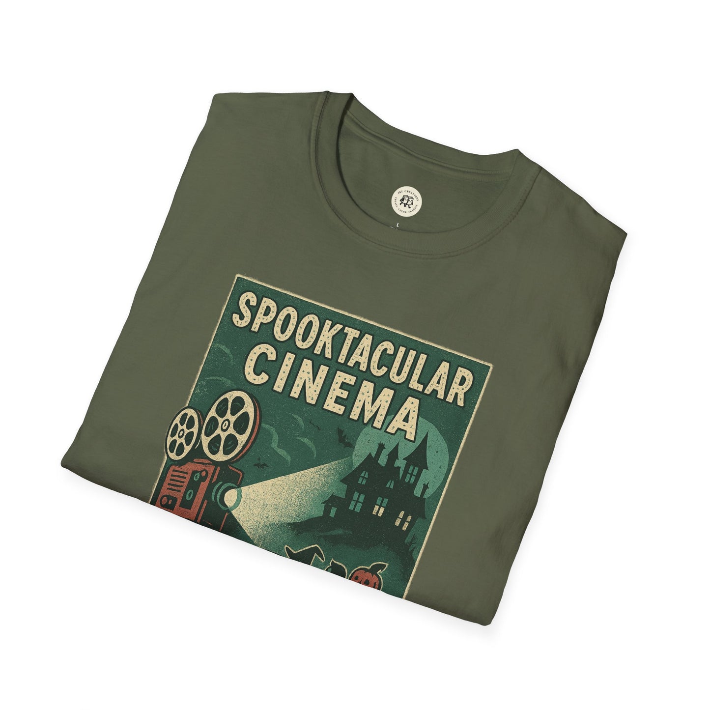 Vintage Cinema T-Shirt Spooktacular Design