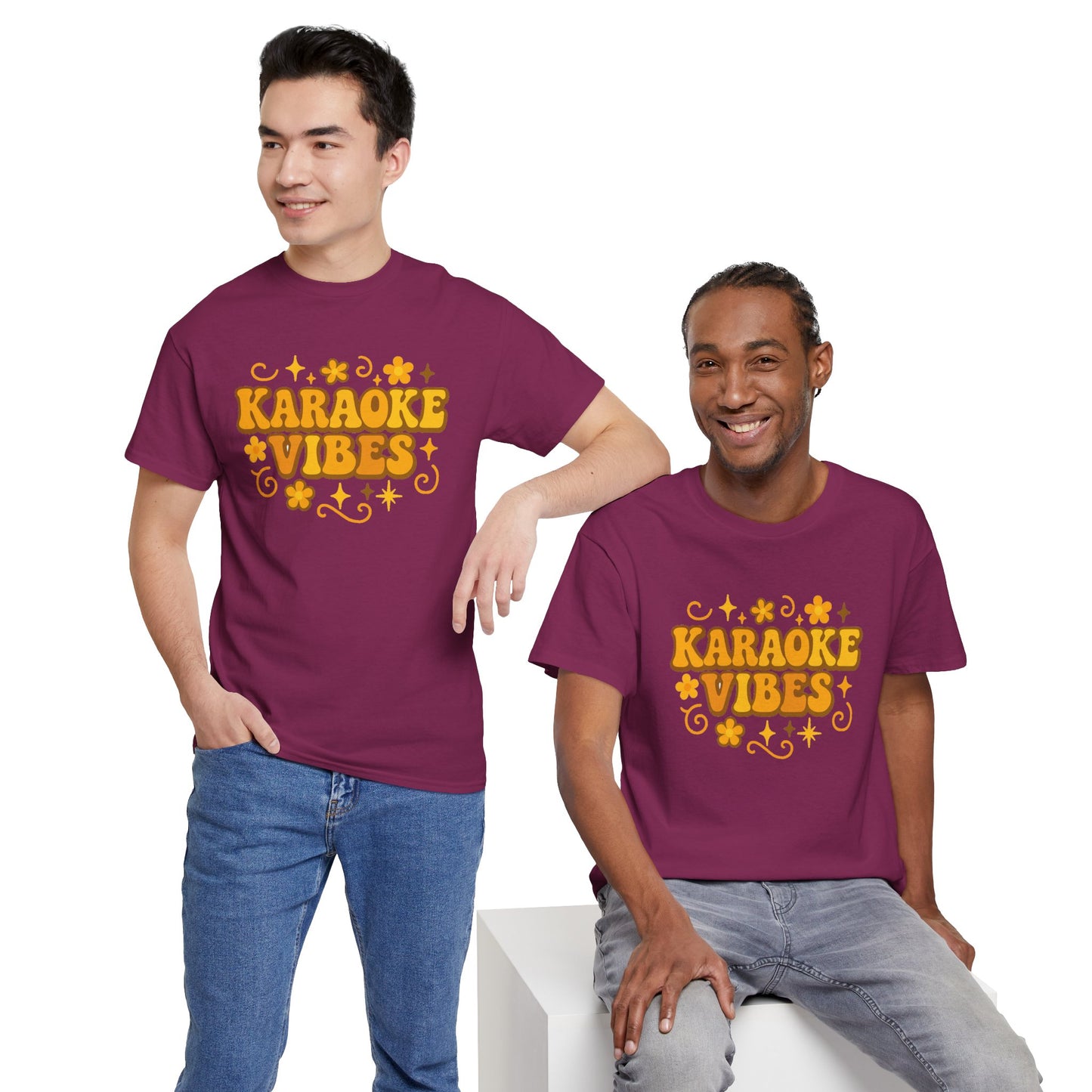 Karaoke Vibes T-Shirt Soft Retro Style Tee