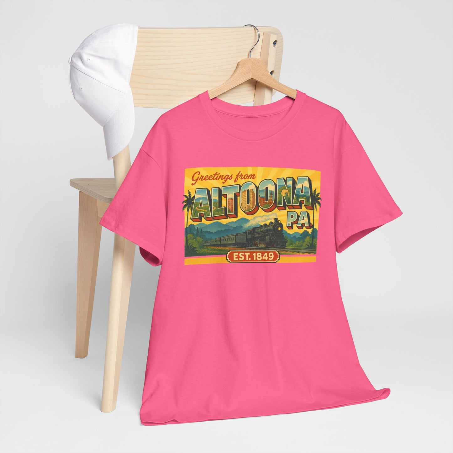 Greetings Altoona PA Souvenir T-Shirt Vintage Design
