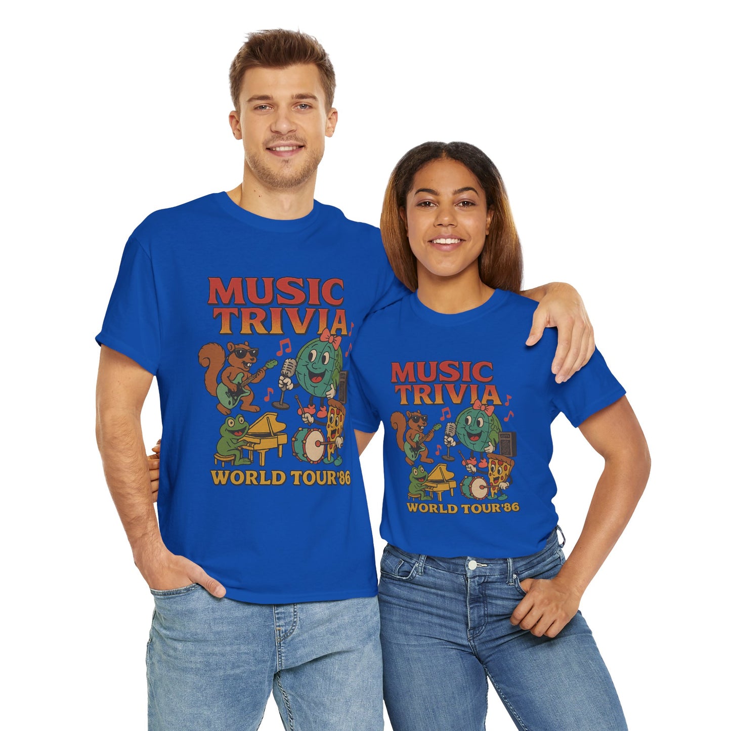 Music Trivia T-Shirt with Fun Vintage Design