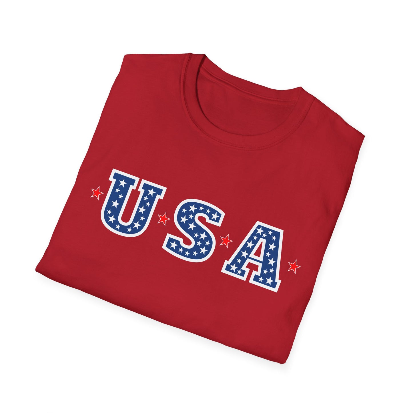 Patriotic USA T-Shirt with Star Design