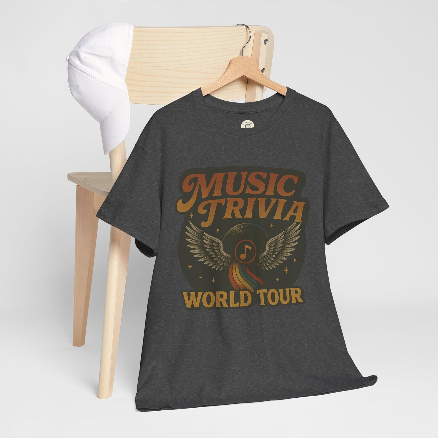 Music Trivia T-Shirt Retro World Tour Design