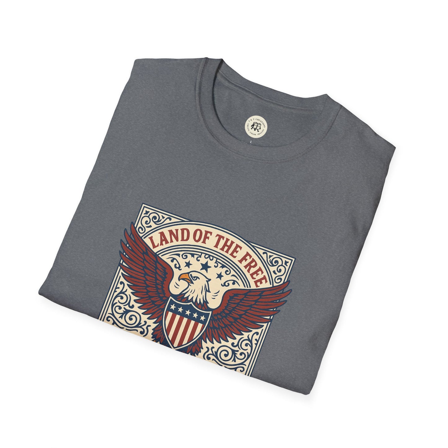 Patriotic Unisex T-Shirt with Eagle Design