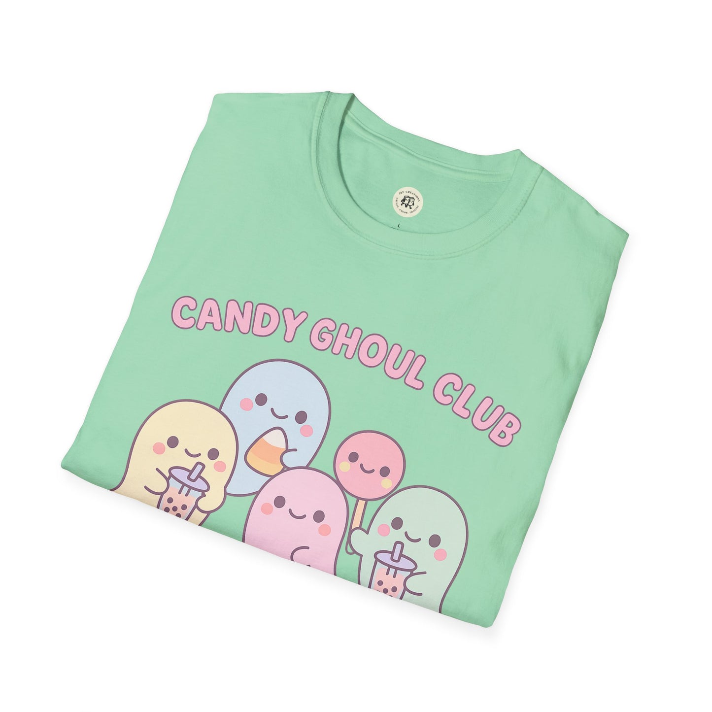 Kawaii Halloween Ghost Shirt - Cute Candy Ghoul Tee