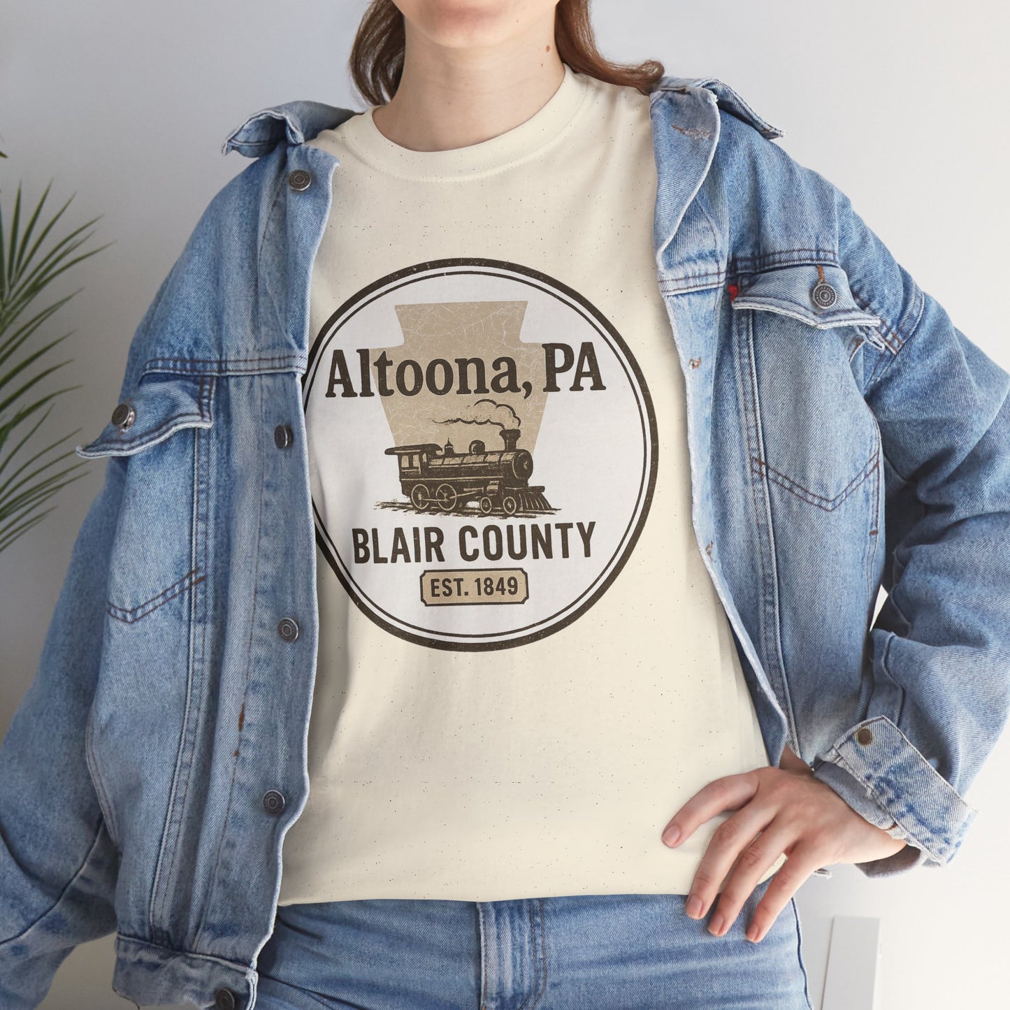 Altoona PA Vintage T-Shirt with Train Design