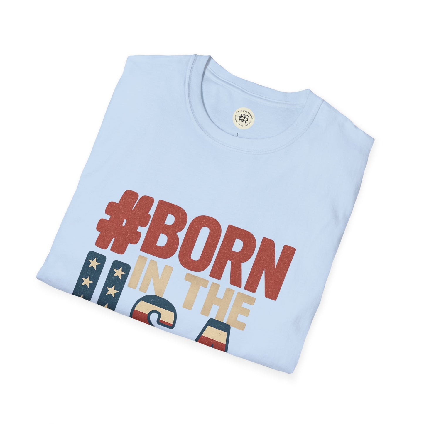 Born in the USA T-Shirt Patriotic Design
