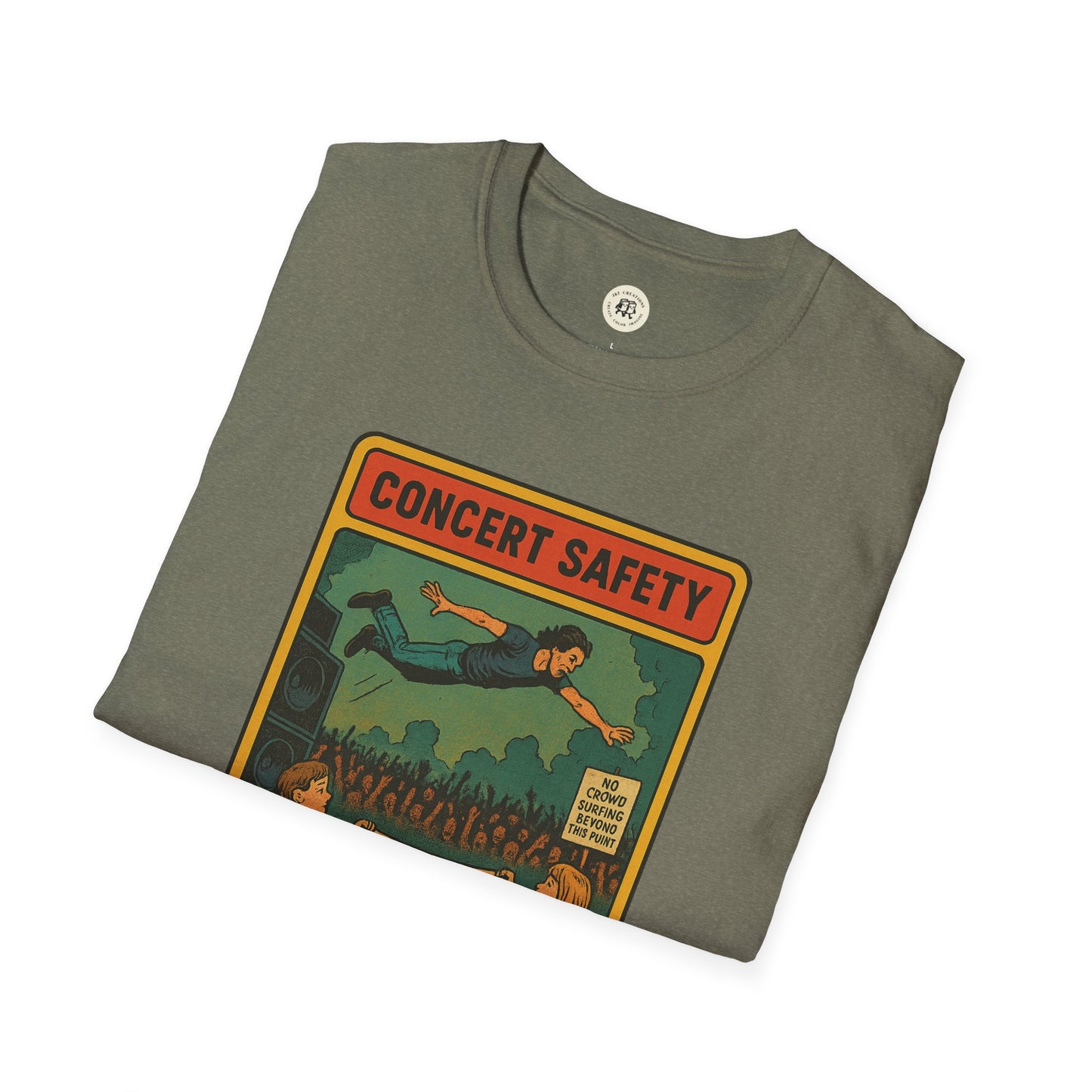 Pearl Jam Crowd Surfing Tee Concert Safety T-Shirt