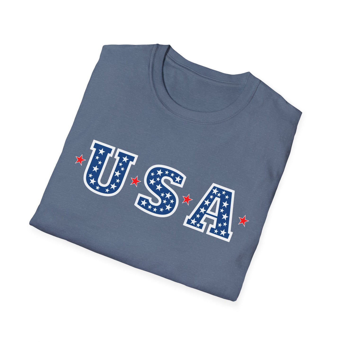 Patriotic USA T-Shirt with Star Design