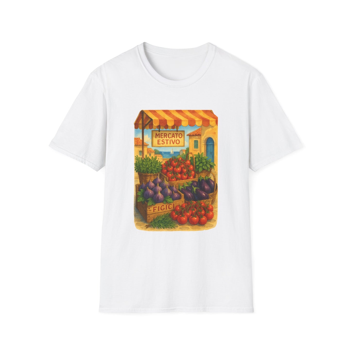 Mallorca Market T-Shirt | Mediterranean Summer Tee | Coastal Graphic Shirt | Travel Lover Gift | Italian Greek Style