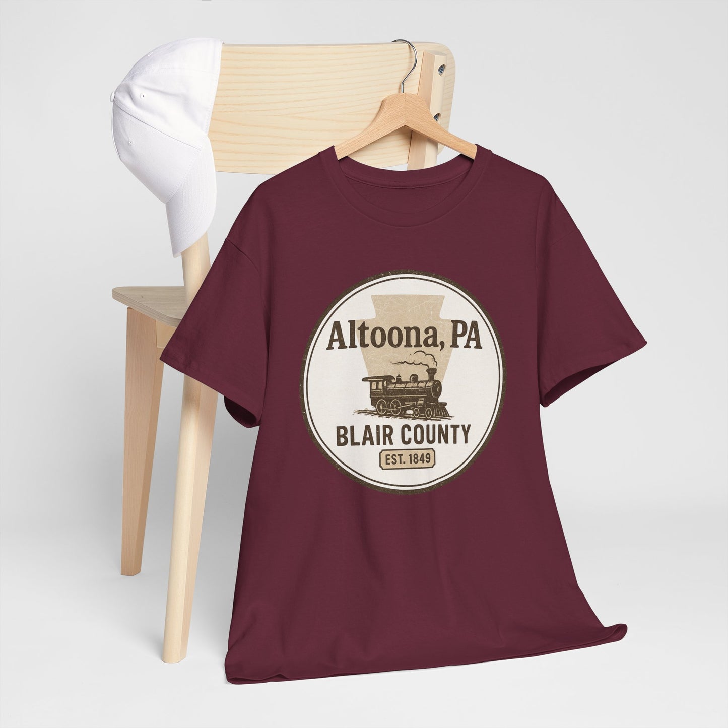 Altoona PA Vintage T-Shirt with Train Design