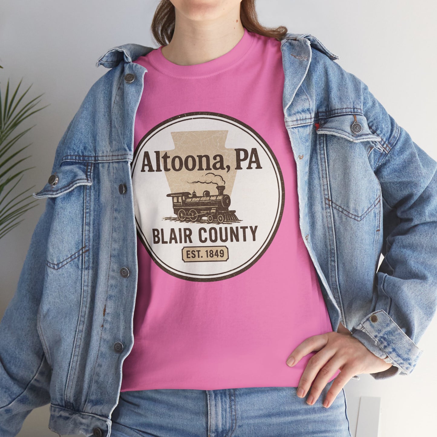 Altoona PA Vintage T-Shirt with Train Design
