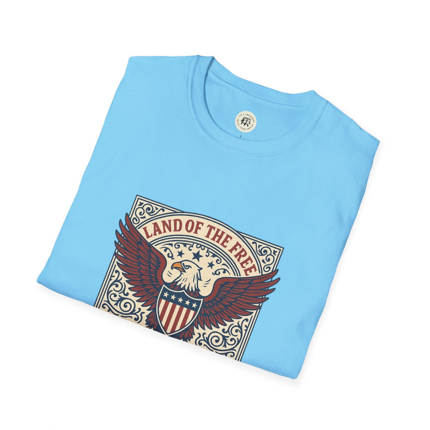Patriotic Unisex T-Shirt with Eagle Design