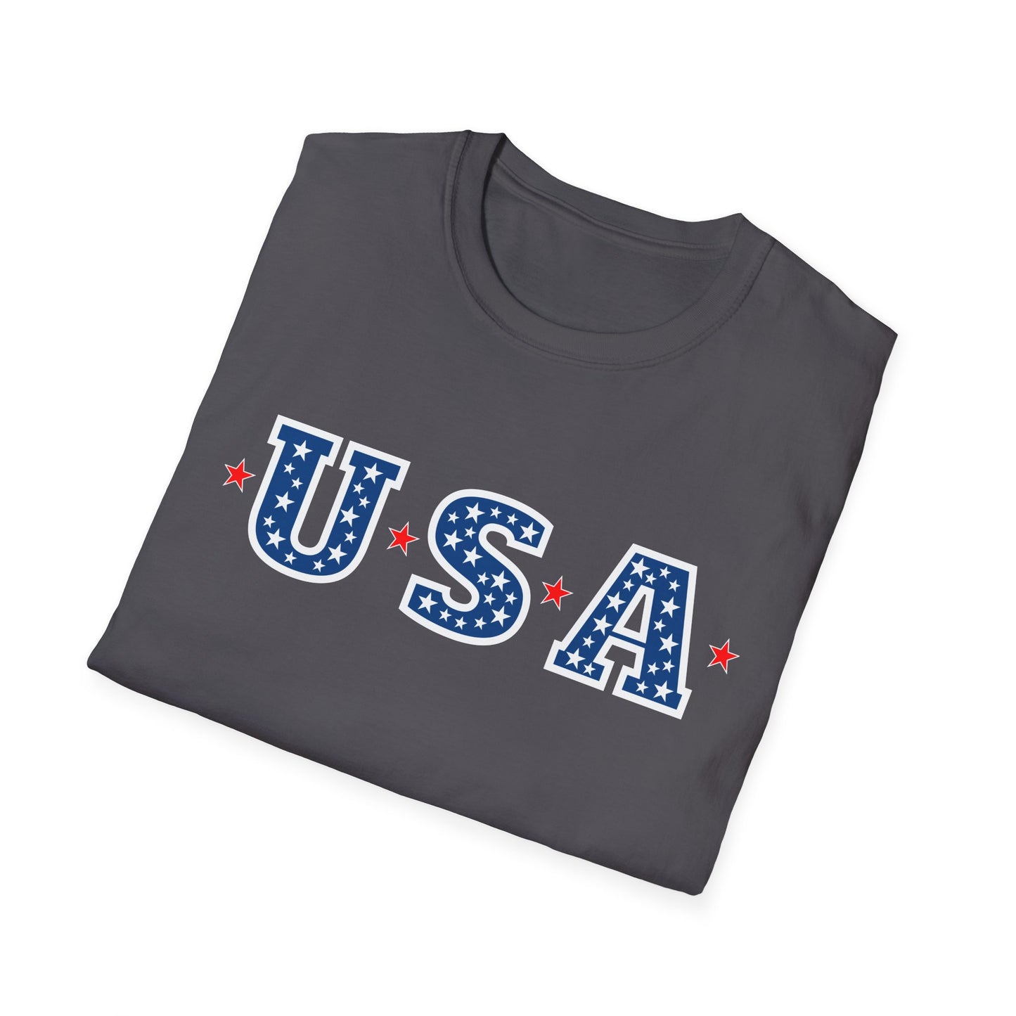 Patriotic USA T-Shirt with Star Design