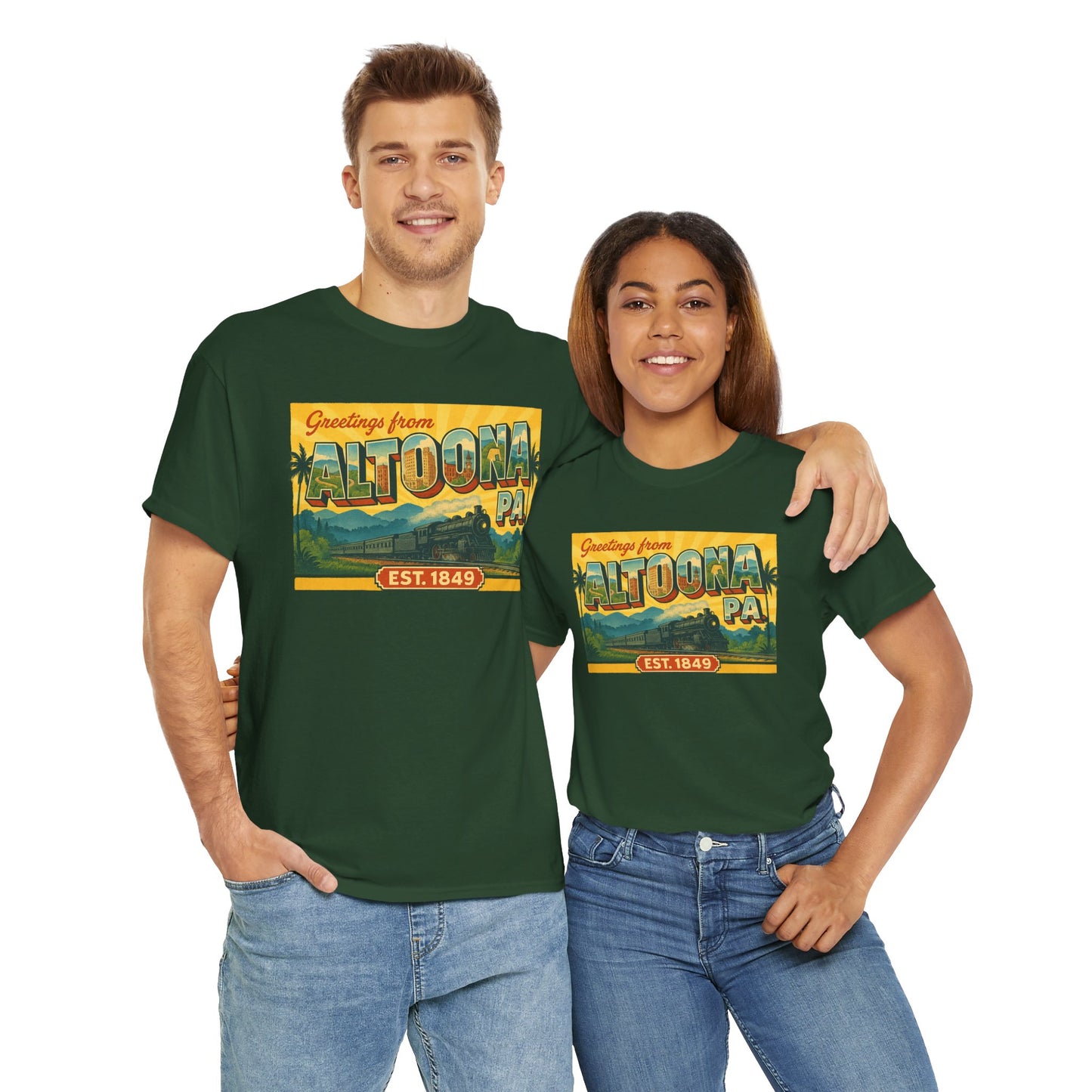 Greetings Altoona PA Souvenir T-Shirt Vintage Design