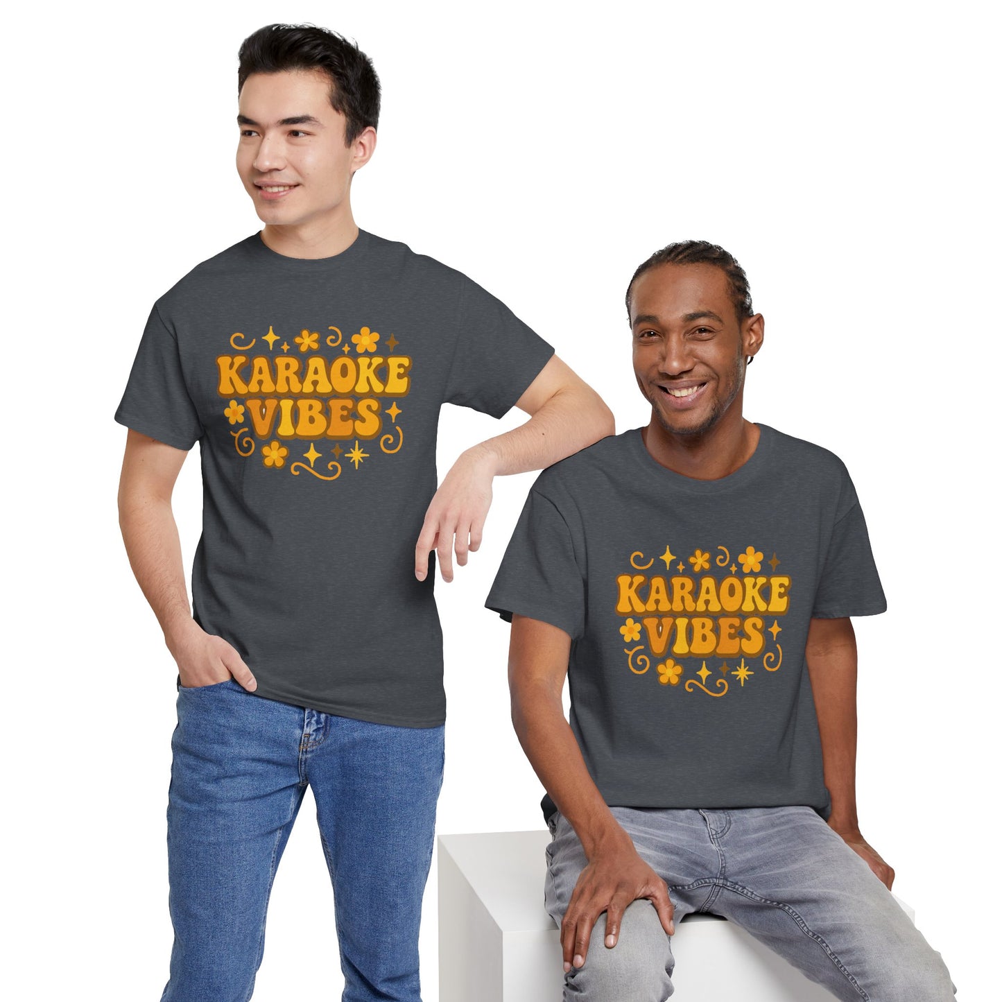 Karaoke Vibes T-Shirt Soft Retro Style Tee