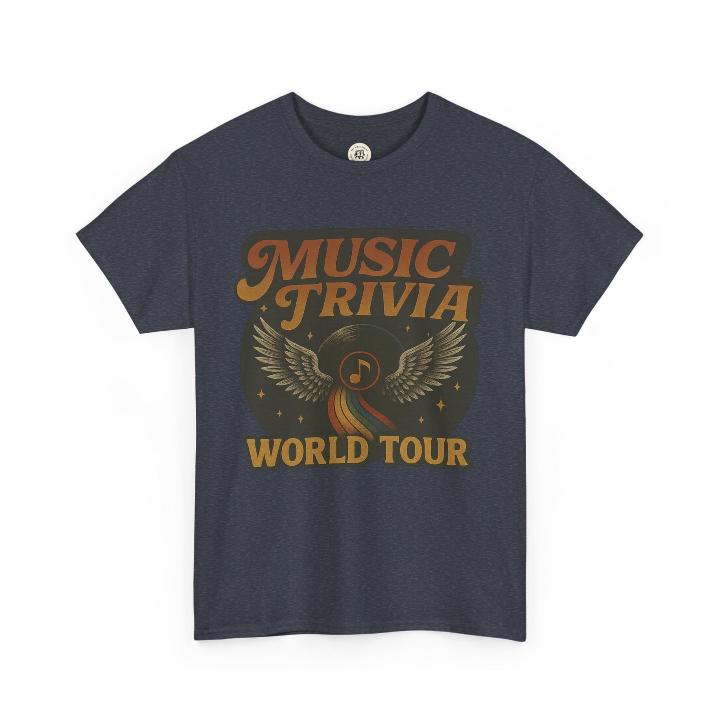 Music Trivia T-Shirt Vintage World Tour Design