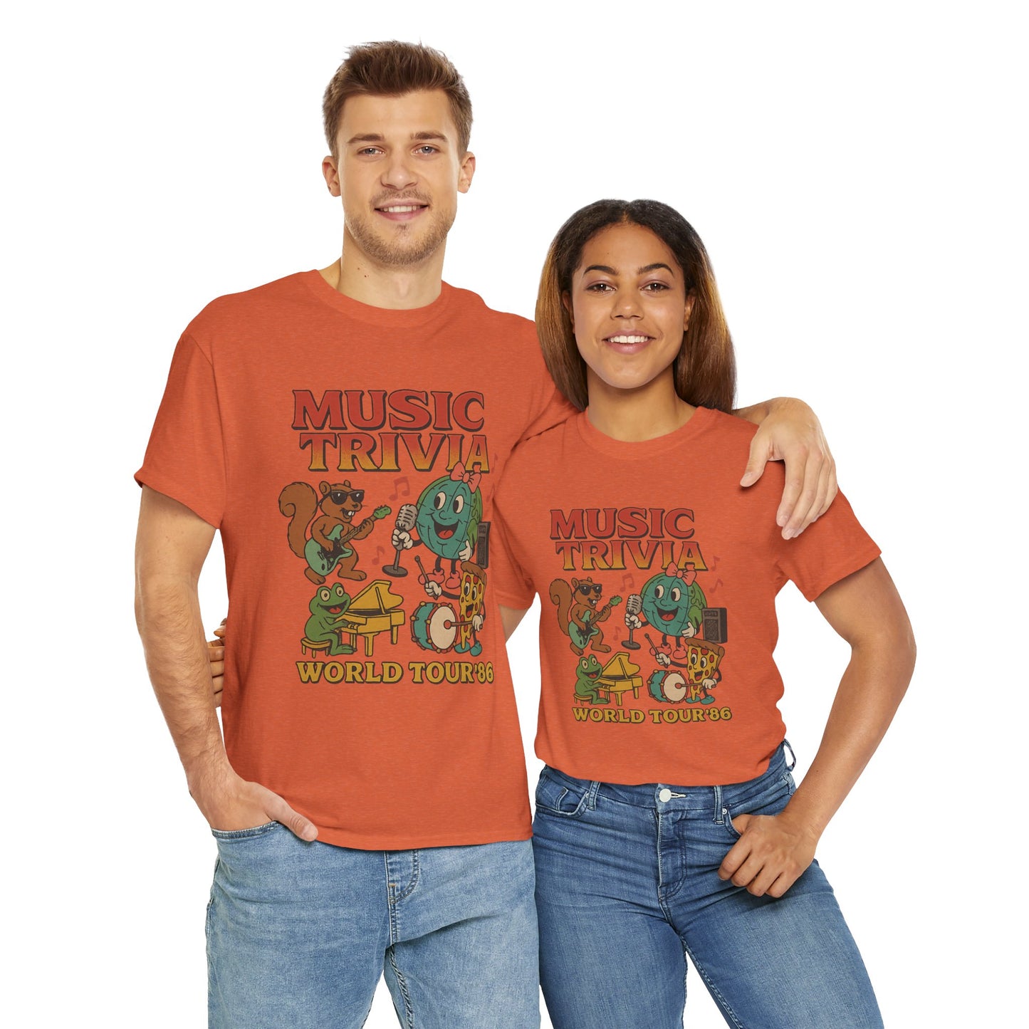 Music Trivia T-Shirt with Fun Vintage Design