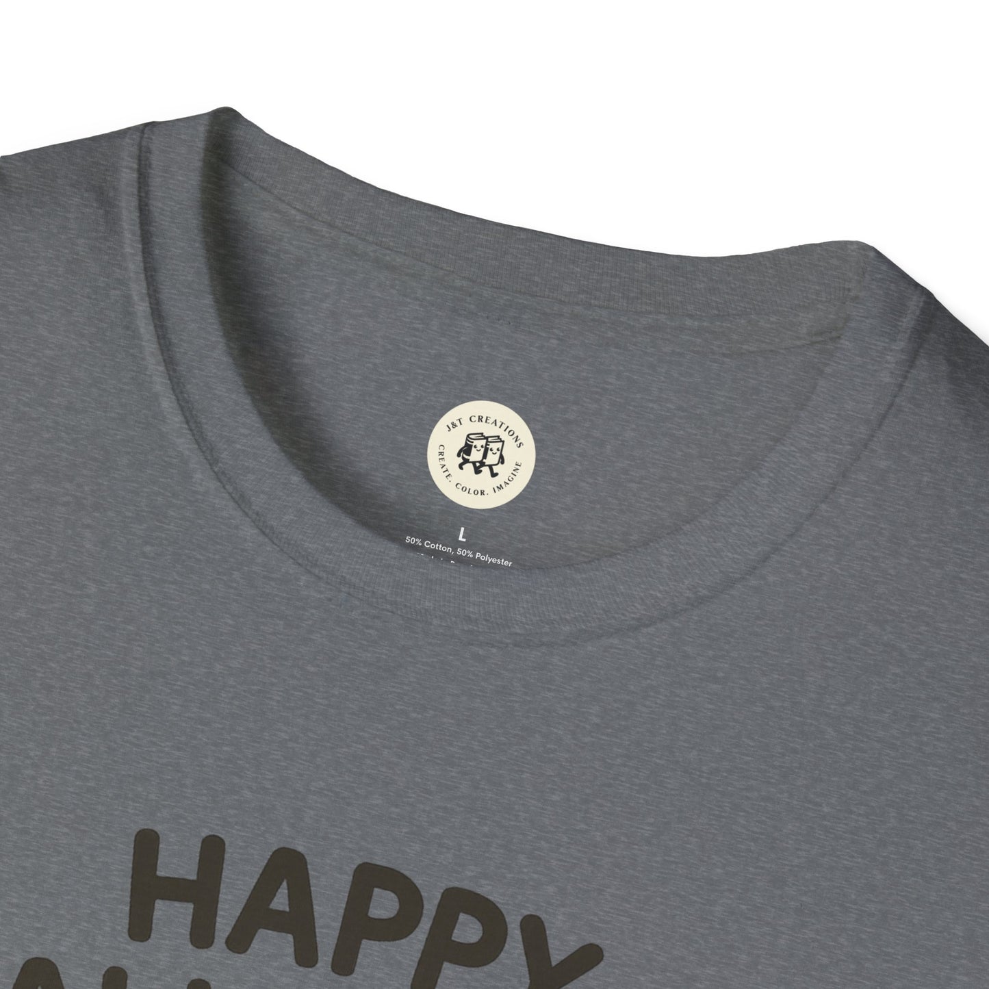 Halloween Pumpkin Graphic Tee with Cute Cats