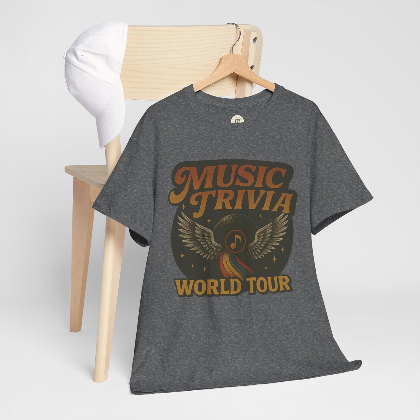 Music Trivia T-Shirt Retro World Tour Design