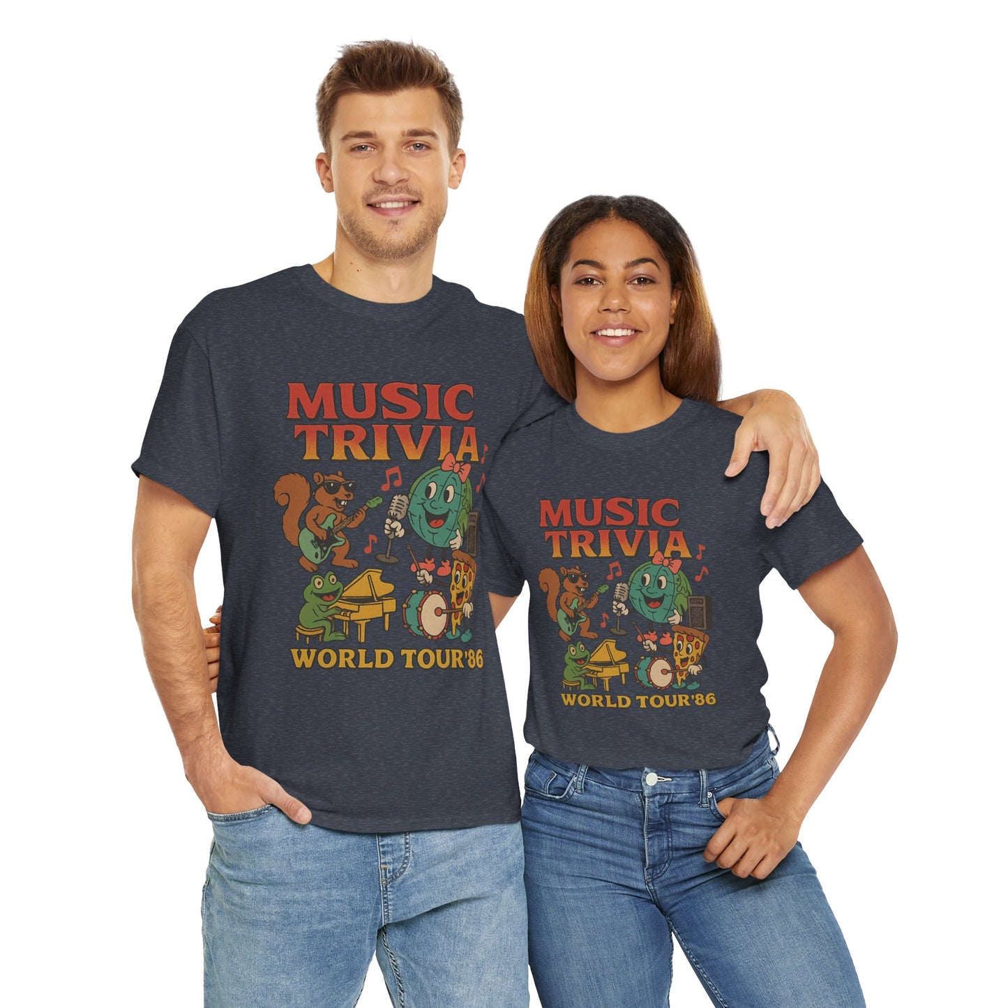 Music Trivia T-Shirt with Fun Vintage Design