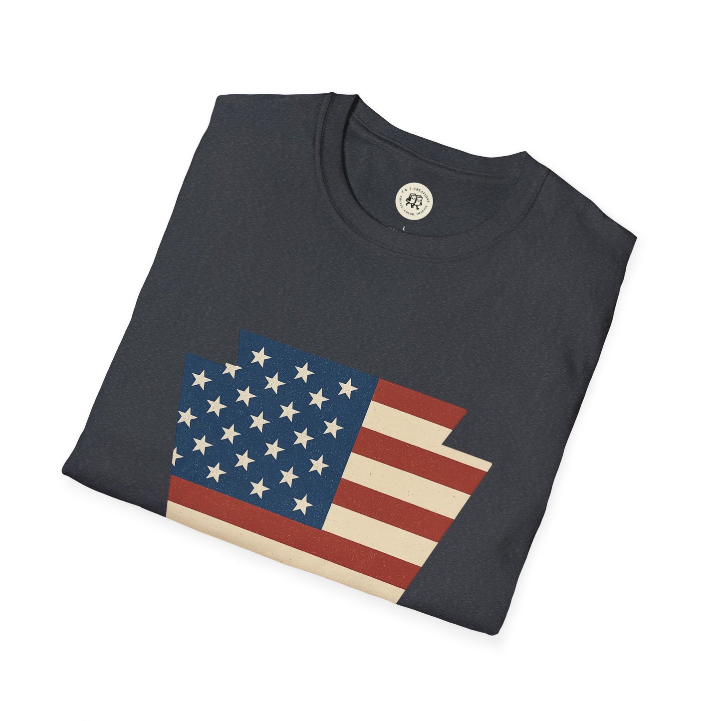 Pennsylvania Keystone American Flag Shirt
