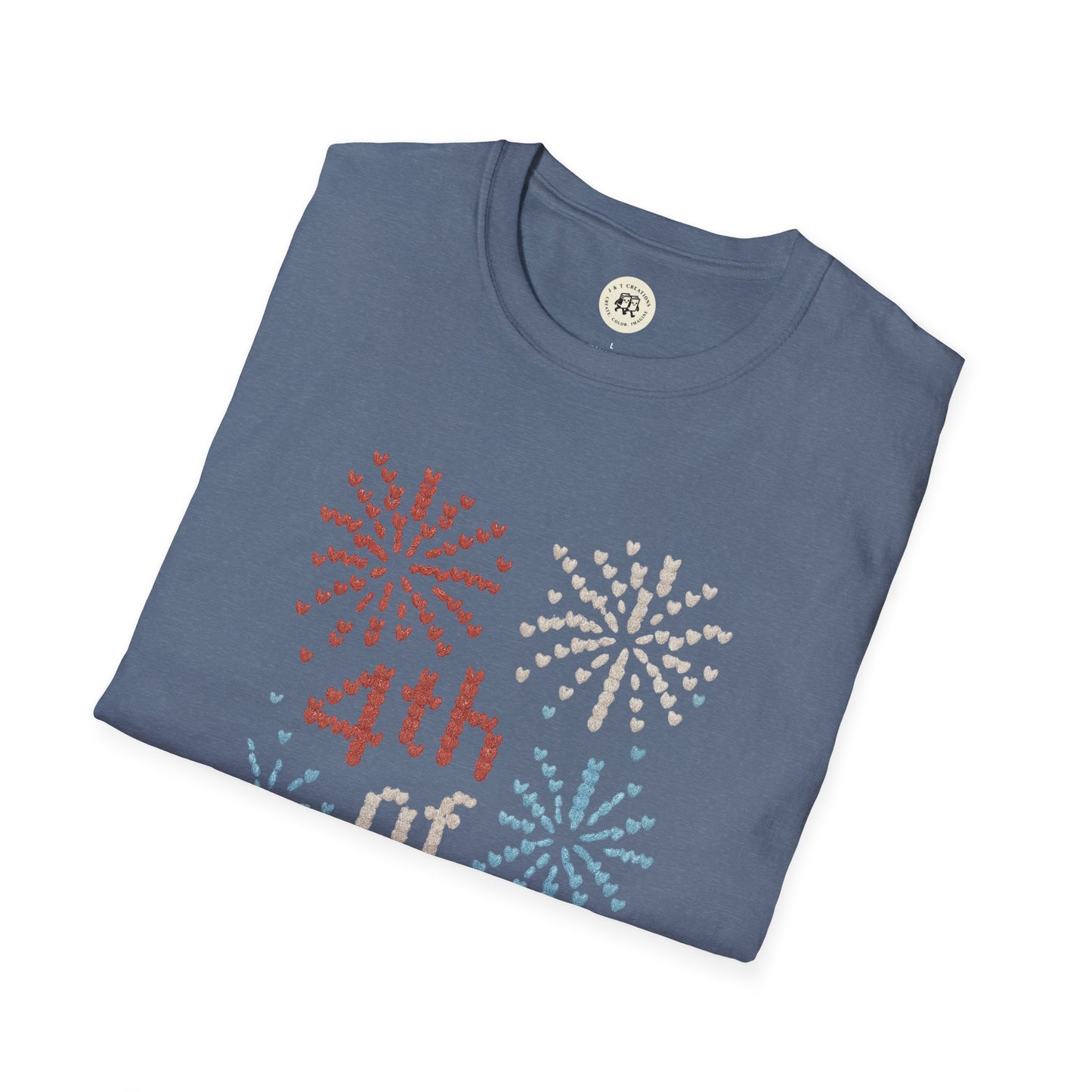 "Knitted" 4th of July Fireworks T-Shirt - Patriotic Tee