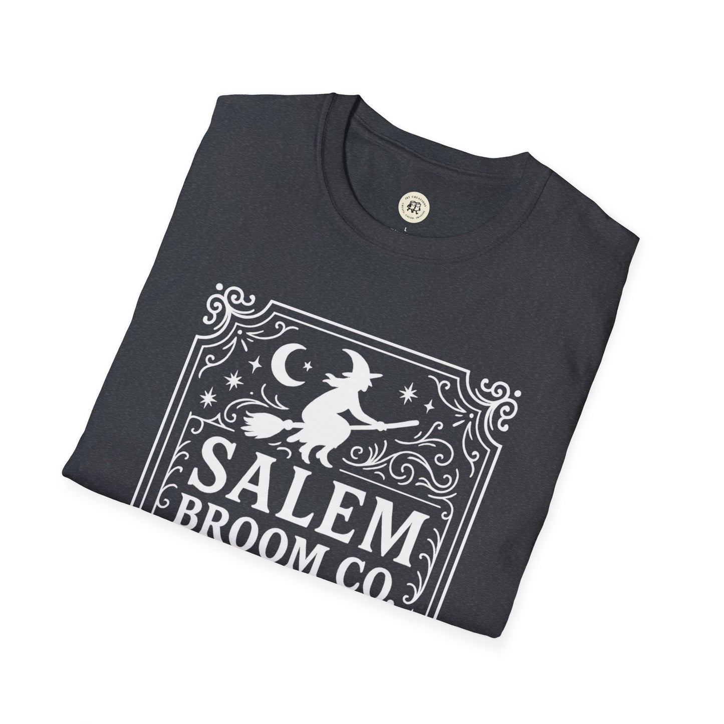 Salem Broom Co. T-Shirt with Witch Design